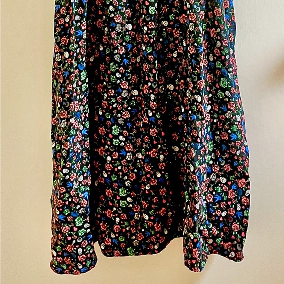 Super cute summer dress - Skulls/Roses/Birds - size 12 - Picture 2 of 8